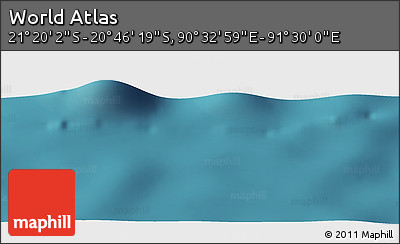 Satellite Panoramic Map of the Area around 21° 3' 11" S, 91° 1' 30" E