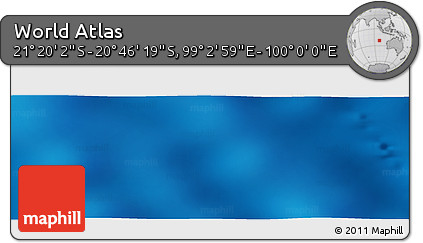 Physical Panoramic Map of the Area around 21° 3' 11" S, 99° 31' 30" E