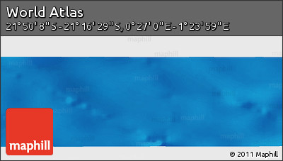 Physical Panoramic Map of the Area around 21° 33' 19" S, 0° 55' 29" E