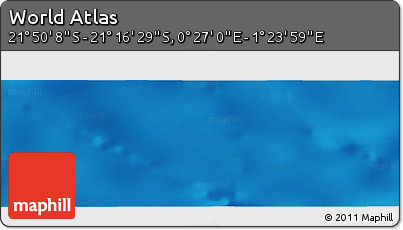 Physical Panoramic Map of the Area around 21° 33' 19" S, 0° 55' 29" E