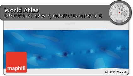 Physical Panoramic Map of the Area around 21° 33' 19" S, 101° 13' 29" E
