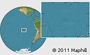 Satellite Location Map of the area around 21° 33' 19" S, 107° 1' 30" W