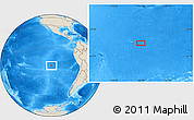 Shaded Relief Location Map of the area around 21° 33' 19" S, 107° 1' 30" W