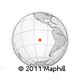 Outline Map of the Area around 21° 33' 19" S, 107° 1' 30" W, rectangular outline