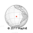 Outline Map of the Area around 21° 33' 19" S, 107° 52' 30" W, rectangular outline