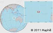 Gray Location Map of the area around 21° 33' 19" S, 108° 1' 30" E