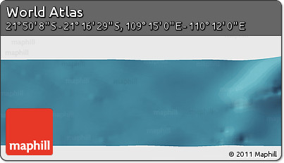 Satellite Panoramic Map of the Area around 21° 33' 19" S, 109° 43' 29" E