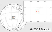 Blank Location Map of the area around 21° 33' 19" S, 109° 34' 29" W