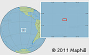 Savanna Style Location Map of the area around 21° 33' 19" S, 109° 34' 29" W