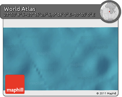 Satellite 3D Map of the Area around 21° 33' 19" S, 10° 16' 30" E