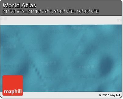 Satellite 3D Map of the Area around 21° 33' 19" S, 10° 16' 30" E