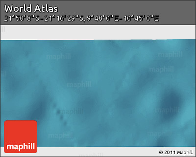 Satellite 3D Map of the Area around 21° 33' 19" S, 10° 16' 30" E