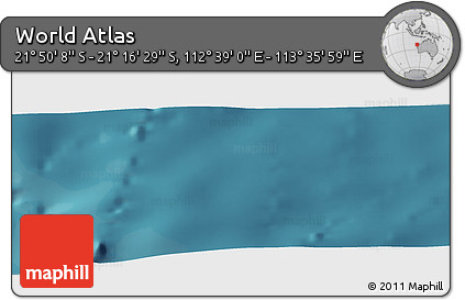 Satellite Panoramic Map of the Area around 21° 33' 19" S, 113° 7' 30" E