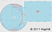 Gray Location Map of the area around 21° 33' 19" S, 113° 49' 29" W