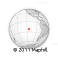 Outline Map of the Area around 21° 33' 19" S, 113° 49' 29" W, rectangular outline