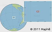 Savanna Style Location Map of the area around 21° 33' 19" S, 114° 40' 30" W