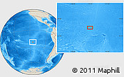 Shaded Relief Location Map of the area around 21° 33' 19" S, 114° 40' 30" W