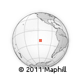 Outline Map of the Area around 21° 33' 19" S, 114° 40' 30" W, rectangular outline
