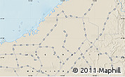 Shaded Relief Map of the area around 21° 33' 19" S, 115° 40' 30" E