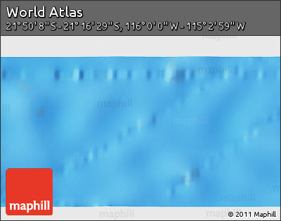 Physical 3D Map of the Area around 21° 33' 19" S, 115° 31' 30" W