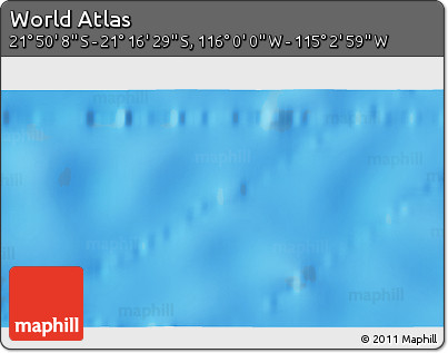 Physical 3D Map of the Area around 21° 33' 19" S, 115° 31' 30" W