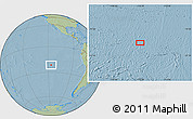 Savanna Style Location Map of the area around 21° 33' 19" S, 116° 22' 30" W, hill shading