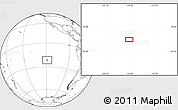Blank Location Map of the area around 21° 33' 19" S, 118° 55' 30" W