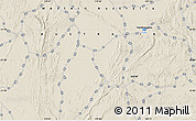Shaded Relief Map of the area around 21° 33' 19" S, 119° 55' 30" E