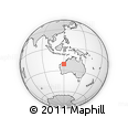 Outline Map of the Area around 21° 33' 19" S, 119° 55' 30" E, rectangular outline