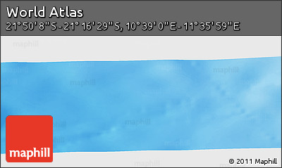 Physical Panoramic Map of the Area around 21° 33' 19" S, 11° 7' 30" E