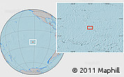 Gray Location Map of the area around 21° 33' 19" S, 123° 10' 30" W, hill shading