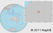 Gray Location Map of the area around 21° 33' 19" S, 126° 43' 29" E