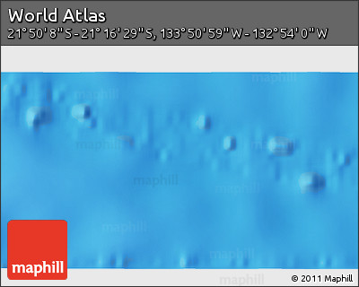 Shaded Relief 3D Map of the Area around 21° 33' 19" S, 133° 22' 30" W