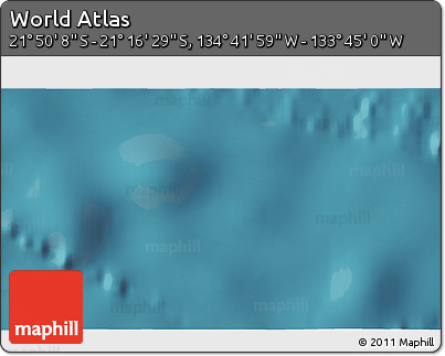 Satellite 3D Map of the Area around 21° 33' 19" S, 134° 13' 29" W