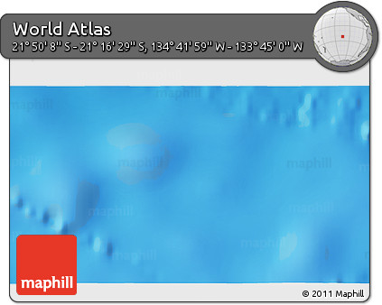 Shaded Relief 3D Map of the Area around 21° 33' 19" S, 134° 13' 29" W