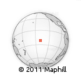 Outline Map of the Area around 21° 33' 19" S, 139° 19' 29" W, rectangular outline