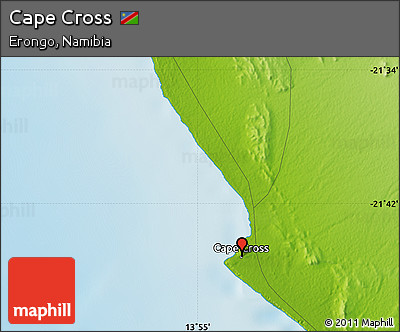 Physical Map of Cape Cross