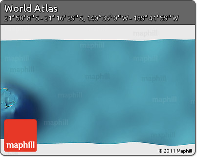 Satellite 3D Map of the Area around 21° 33' 19" S, 140° 10' 30" W