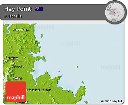 Physical 3D Map of Hay Point