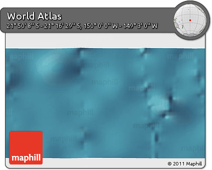 Satellite 3D Map of the Area around 21° 33' 19" S, 149° 31' 30" W