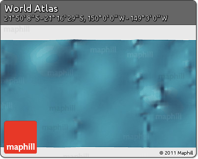 Satellite 3D Map of the Area around 21° 33' 19" S, 149° 31' 30" W