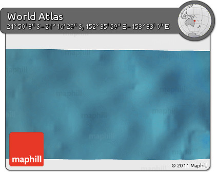 Satellite 3D Map of the Area around 21° 33' 19" S, 153° 4' 29" E