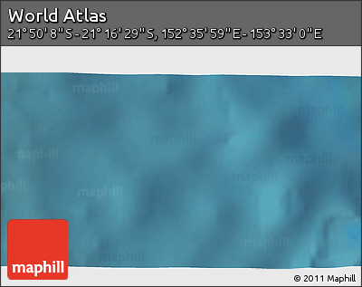 Satellite 3D Map of the Area around 21° 33' 19" S, 153° 4' 29" E