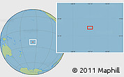 Savanna Style Location Map of the area around 21° 33' 19" S, 157° 10' 30" W