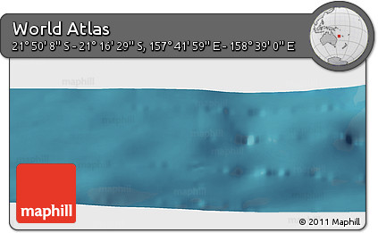 Satellite Panoramic Map of the Area around 21° 33' 19" S, 158° 10' 30" E