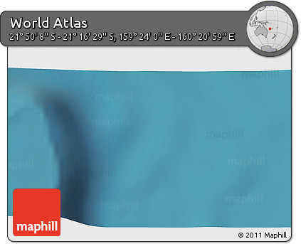 Satellite 3D Map of the Area around 21° 33' 19" S, 159° 52' 30" E