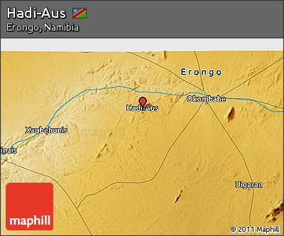 Physical 3D Map of Hadi-Aus
