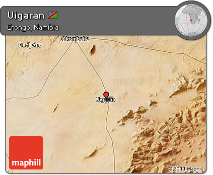 Satellite 3D Map of Uigaran