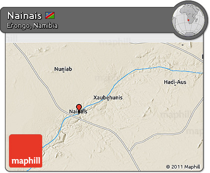 Shaded Relief 3D Map of Nainais