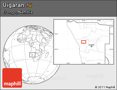 Blank Location Map of Uigaran